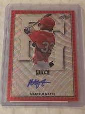 MARCELO MAYER 2020 LEAF PERFECT GAME RED WAVE PROOF AUTOGRAPH #1/1 RED SOX