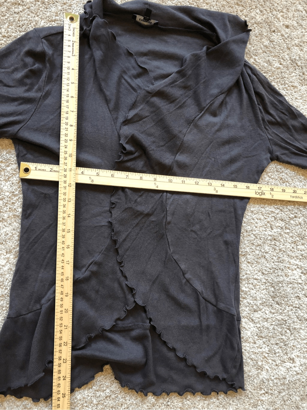 Express Sexy Basic Women’s Gray 2 Piece Sequin Tw… - image 4