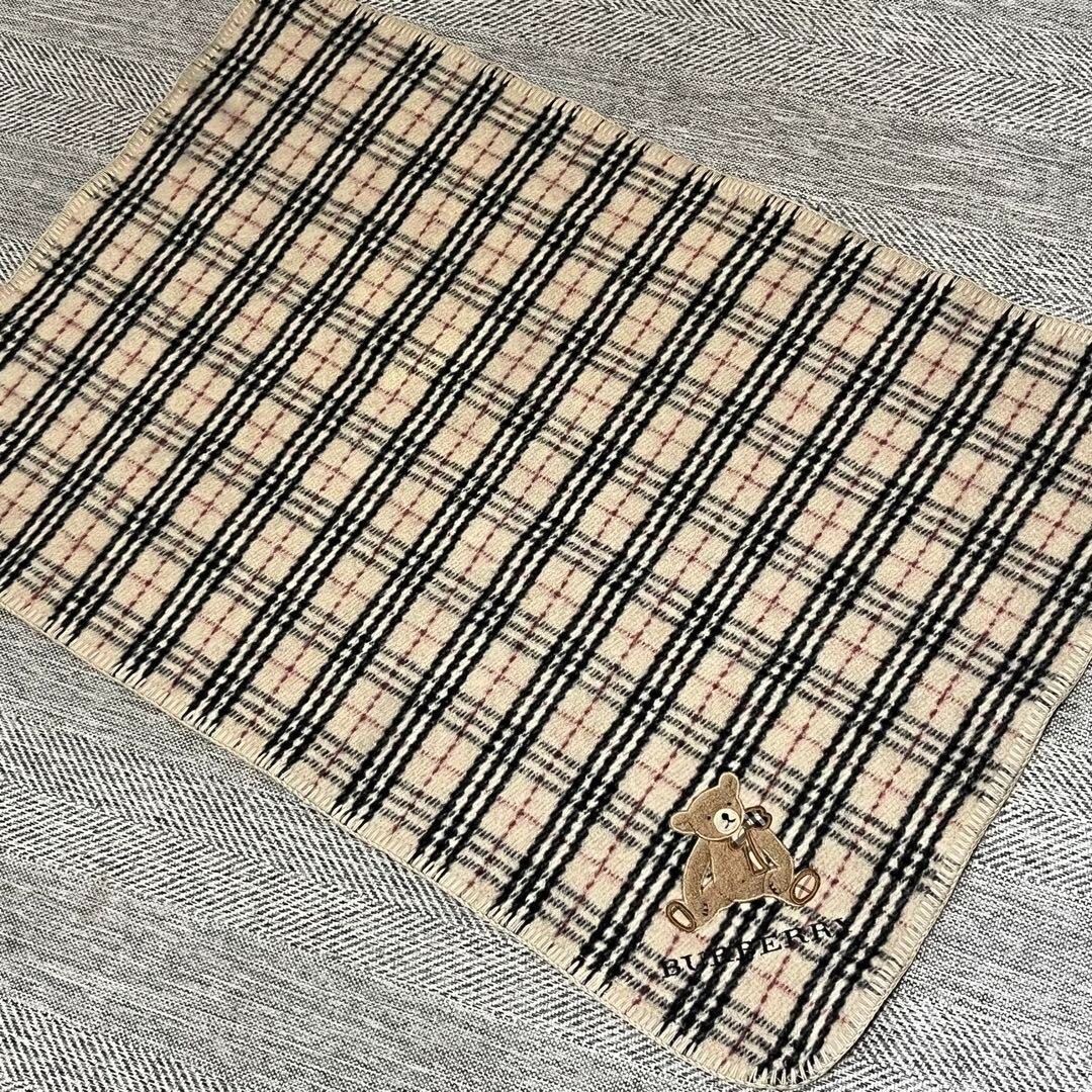 BURBERRY Nova Check Multi-Function Kids Blanket Baby Bear Design