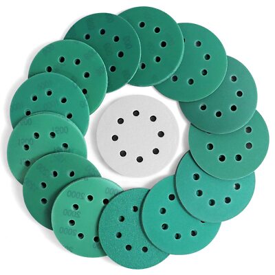 5in Sanding Discs 400-2000 Grit Wet Dry Sandpaper Hook Loop Orbital Sander Paper