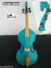 SONG Brand Maestro Blue 6 strings 27" viola da gamba,Carved horse's head neck