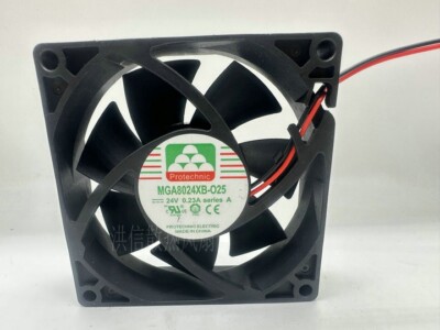 1 pcs  Protechnic Fan MGA8024XB-O25  DC24V 0.23A 8025 8CM double ball  fan