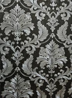 10m Luxury Damask Vintage Wallpaper Black Silver Embossed Vinyl Decorative