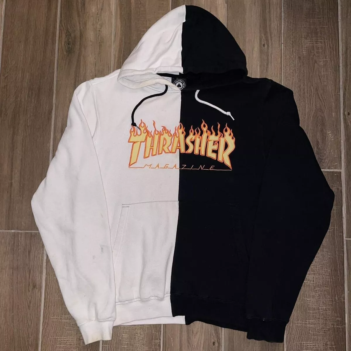 Thrasher split hoodie for clearance sale