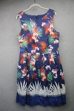Talbots Sleeveless Pleated Floral Dress-Lined-Size 12-Pockets-Cottagecore