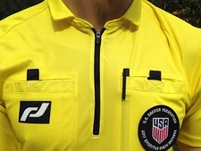USSF Soccer Referee jersey. PRO Style TRULY THE BEST quality. FREE badge holder