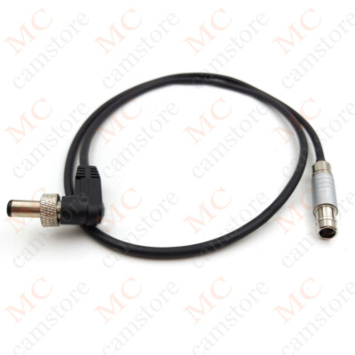 ARRI Camera RS 3 pin to DC2.5 screw power cord for Video Devices Pix-E/E5/E5H/E7