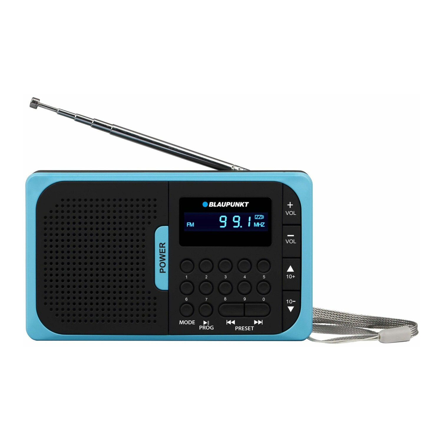 Radio portable FM USB Blaupunkt PR5BL pour le camping et le jardin