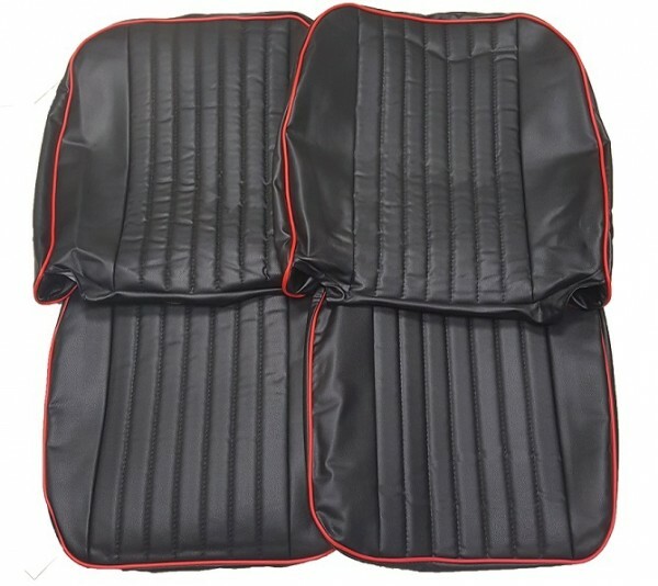 New Front Seat Covers Seat Upholstery for MGB 19731980 Black Vinyl W