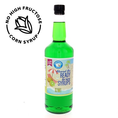 Hypothermias KIWI Flavor Syrup   Snow Cone machine Shaved Ice Syrup QUART