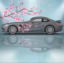 Sakura Car Decal Jdm Sakura Flower Branch Car Decals Both Sides Cherry Blossom Sakura Car Decal Jdm Sakura Flower Branch Car Decals Both Sides Cherry Blossom