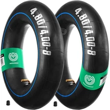 Inner Tubes 4.80/4.00-8 TR87 Angled Valve x2 - Inner Tubes 400 x 100 for Whee...