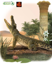 Nile Crocodile with Moving Jaw Reptile Toy Model by CollectA 88725 Brand New