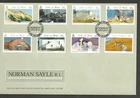 New ListingISLE OF MAN 2007 WATERCOLOUR PAINTINGS SET on UNADDRESSED FIRST DAY COVER