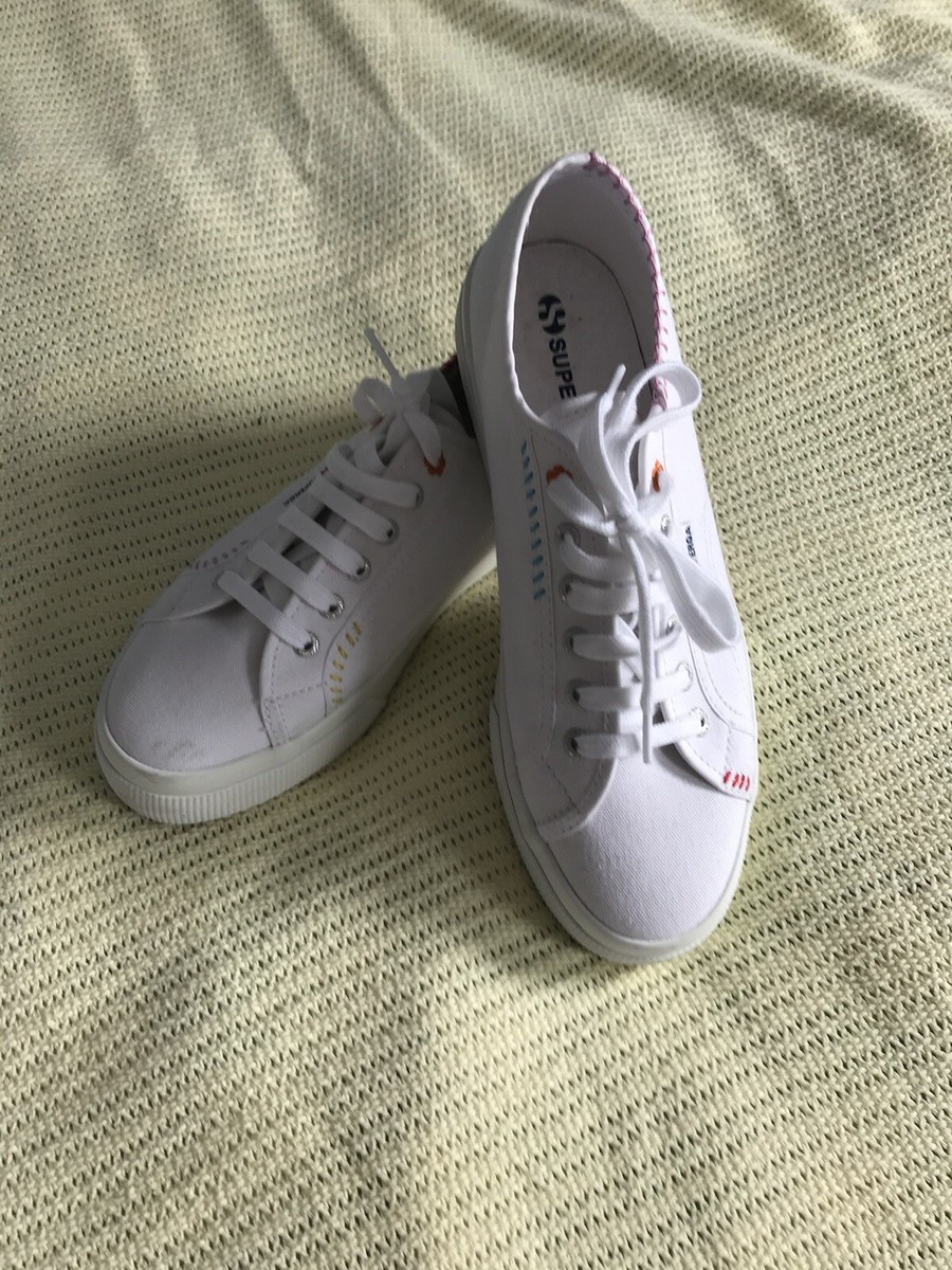 Superga 2790 White Superga Size 2790 Platform Sneakers Beige