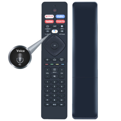 Voice Remote For Philips 50PUL7672/F7 65PUL7552/F7 75PUL7552/F7 LED Smart TV