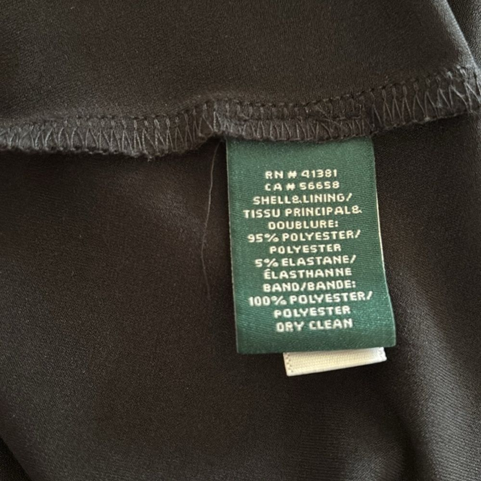 Lauren Ralph Lauren Tulle Trim Jersey Black Cocktail Dress Sz 6 Wedding Guest thumbnail 6