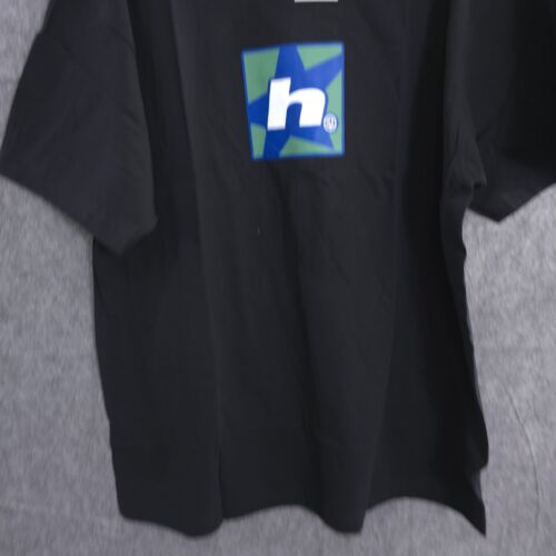 Huf Worldwide H Start Shirt Mens Large Double Sided Graphic S/S Tee Black Logo - Picture 2 of 16