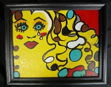 DALNY MARGA VALDES ARTWORK FOR SALE Acrylic original painting Abstract Portrait