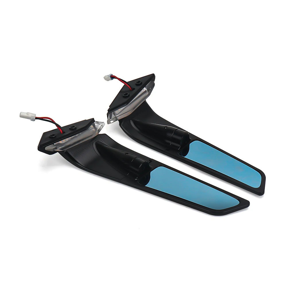 For Ducati Panigale V2 PANIGALE V4 Rearview Mirrors LED Rotating Wing ...
