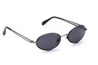 Oval Sunglasses Sport Tropical Antique Silver Oval Women Men Modern TR009