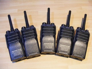 Walkie talkies 5 Hytera PD405 Great for aroud buildings inside and out