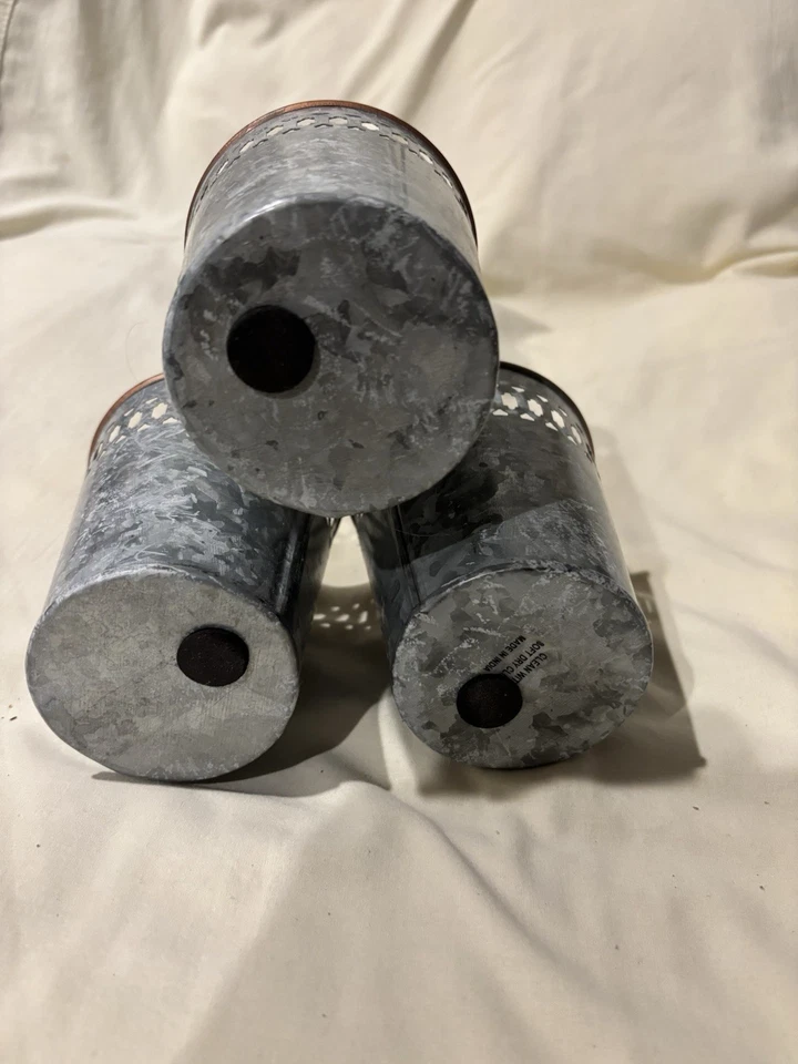 Carrito cubo oliva metal galvanizado Vantage Foto 3 de 4