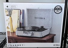 Victrola The Journey Signature Record Player Bluetooth New in box Grey