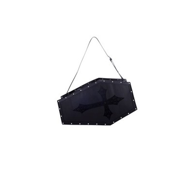 Dolls Kill Dead Weight Coffin Gothic Weekender Vampire Luggage Carry With Strap