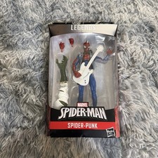 Marvel Legends Spider-Punk 6  Figure w Guitar Lizard BAF Wave Hasbro NEW