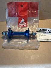 Vintage Retro NOS 1983 Suntour MH-1000 BlueAnodised BMX Front Hub 36h Old School
