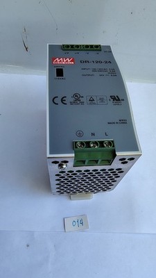 MEAN WELL DR-120-24 POWER SUPPLY INPUT 100-120VAV/200-240VAC  OUTPUT 24V