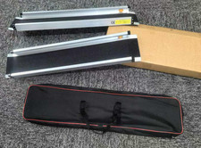 5ft *1PAIR Folding Portable Wheelchair Ramp Mobility Scooter Home/Car Threshold