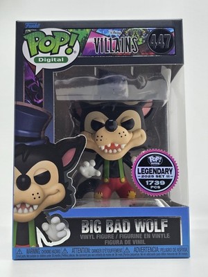 Funko Pop Digital #447 Disney Villains Big Bad Wolf Legendary LE 1739 +Protector