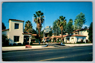Postcard Travelers Motel Bakersfield California Roadside America
