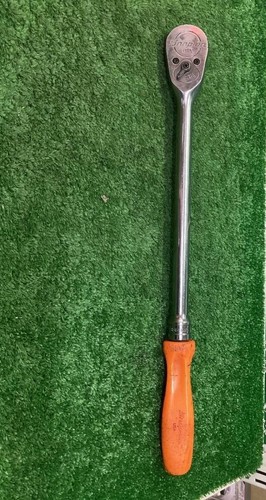 snap-on tools 1/2 drive ratchet 16" long handle hard grip orange SL836 - Picture 15 of 24