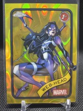 2025 Topps Chrome Marvel - Yellow Lava Refractor - Web-Head - 32