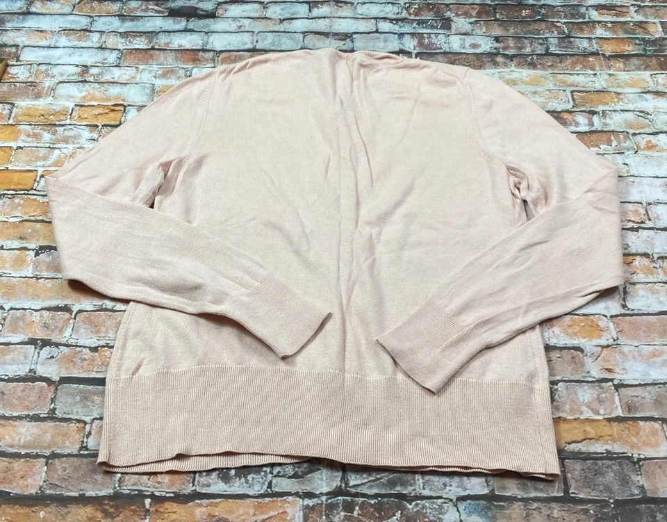 Suéter Ann Taylor Damas L Rosa Cárdigan Abotonado Manga Larga Informal Mujer Foto 3 de 4