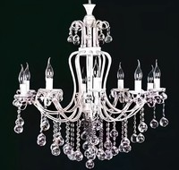 Luxus Deckenleuchter LüSter Kronleuchter Deckenlampe Kristall Silber