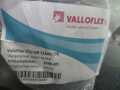 Vallox / Valloflec Übergang Oval  /Rund