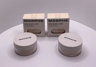 2x Morphe Translucent Mini Bake & Set Loose Setting Powder  2.6 g ~ Sealed