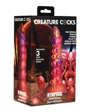 Creature Cocks Nymphoid Ovipositor Dildo w/Eggs Silicone Fantasy Toy Multicolor
