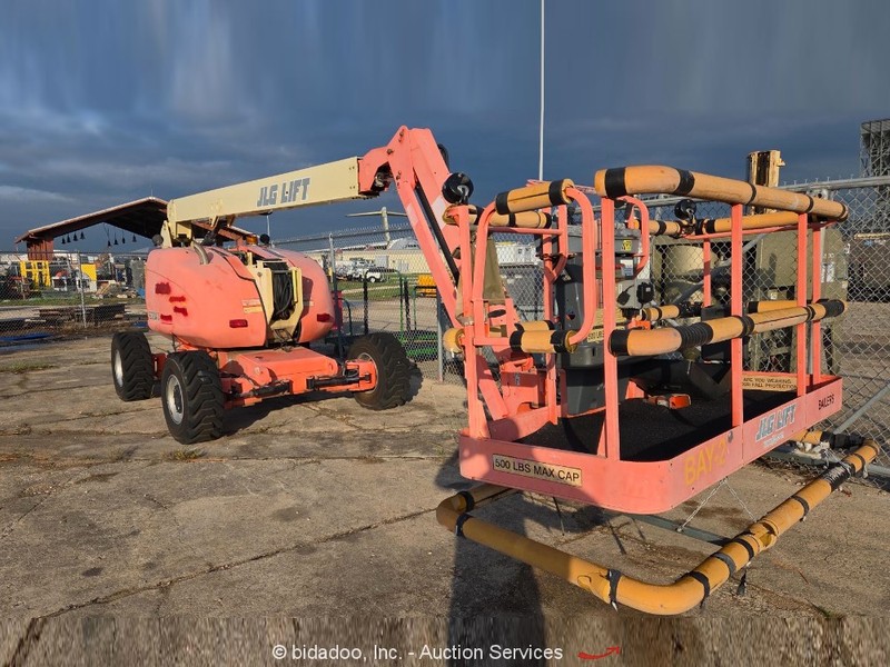 2003 JLG 600AJ 60' Dual Fuel Articulating Boom Lift Man Aerial Platform bidadoo