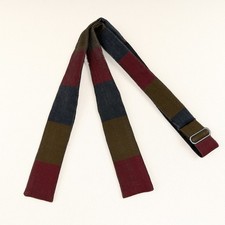 Vintage Rooster Silk Bow Tie Colorblock Slim Batwing USA 50's 60's