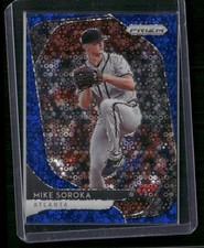 2020 Panini Prizm #170 Mike Soroka Blue Donut Circles Prizm #/199