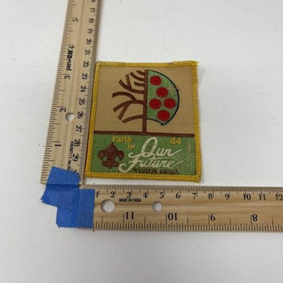 Boy Scouts wolverine Council Faith in Our Future 1984 Patch Vintage CSP