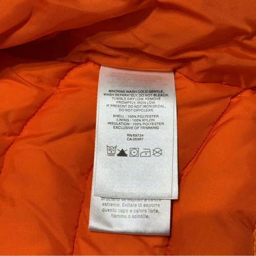 Columbia Powder Lite Puffer Jacket Orange Quilted Insulated Jacket Kids Small - Picture 7 of 15