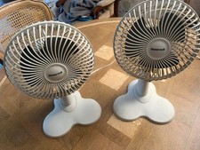 Pair Hollywell Table fans Two Speed Quiet operation