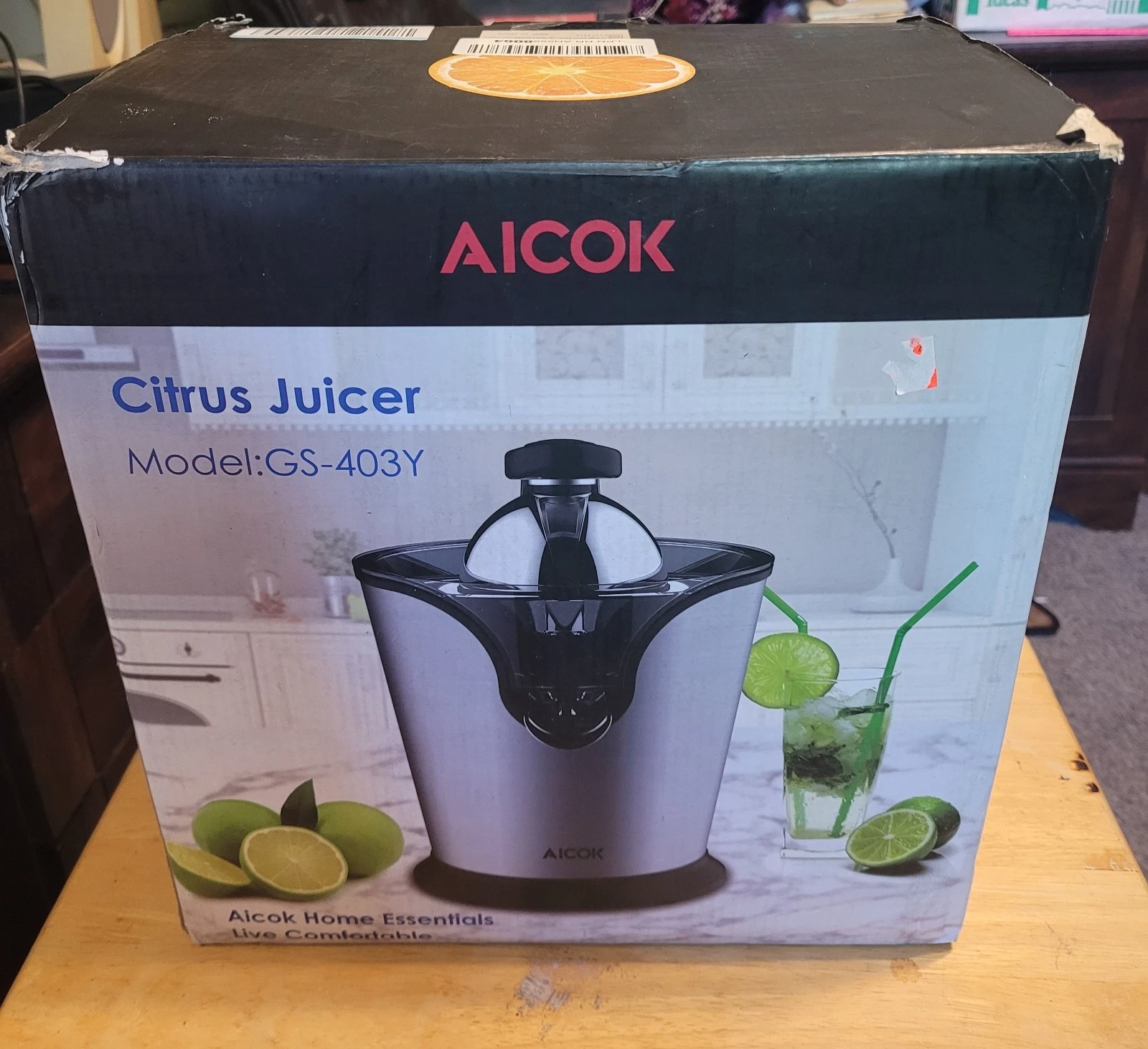 Aicok Electric Citrus Juicer Press 160-Watt GS-403Y - Stainless Steel