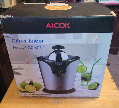 Aicok Electric Citrus Juicer Press 160-Watt GS-403Y - Stainless Steel